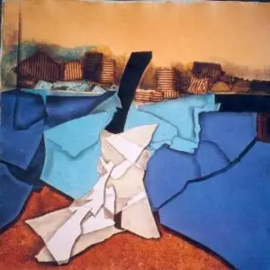 "Personaje en la ciudad" Bleu Fitziographie G-5 B
